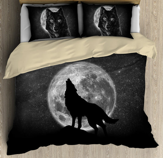 Wolf 3D All Over Printed Bedding Set