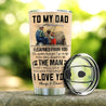 Custom name To my Dad Fishing Stainless Steel Tumbler