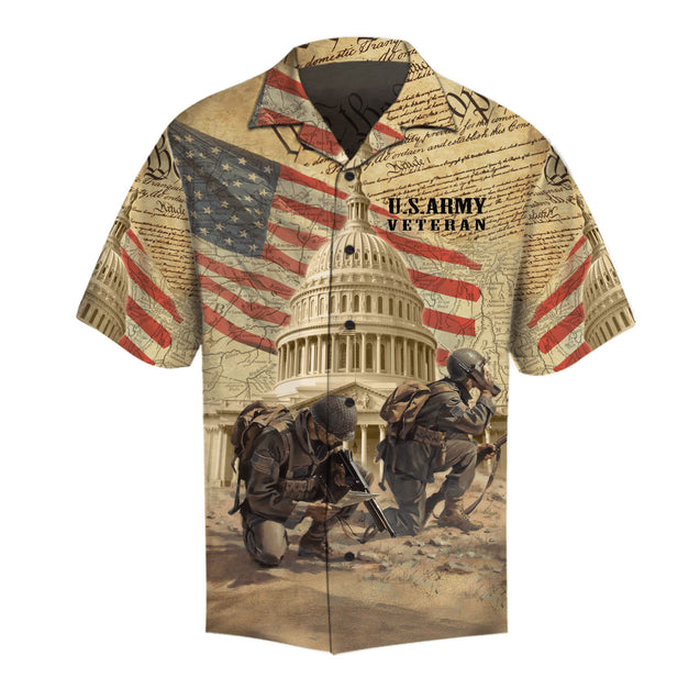 US Army Veteran 3D All Over Printed Unisex Shirts