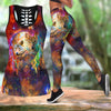 All Over Printed Wolf Couple Yoga Outfit For Women-MEI