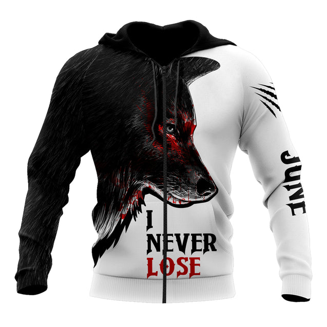 Wolf - June Guy Never Lose  3D All Over Printed Unisex Shirts