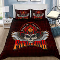 Cool Skull Firefighter Bedding Set DQB08242002-TQH