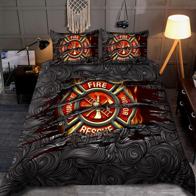 Symbol Firefighter Lover Bedding Set DQB08212002-TQH