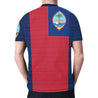 Guam T-Shirt - Polynesian Style - BN09-NEW ALL OVER PRINT T-SHIRTS-HP Arts-Men-XXXXL-Red And Blue-Vibe Cosy™