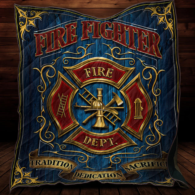 Great Symbol Firefighter Quilt Blanket DQB08222002-TQH