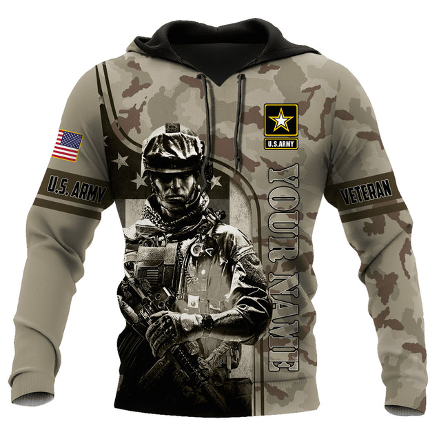 Customized Name US Army 3D All Over Printed Unisex Shirts