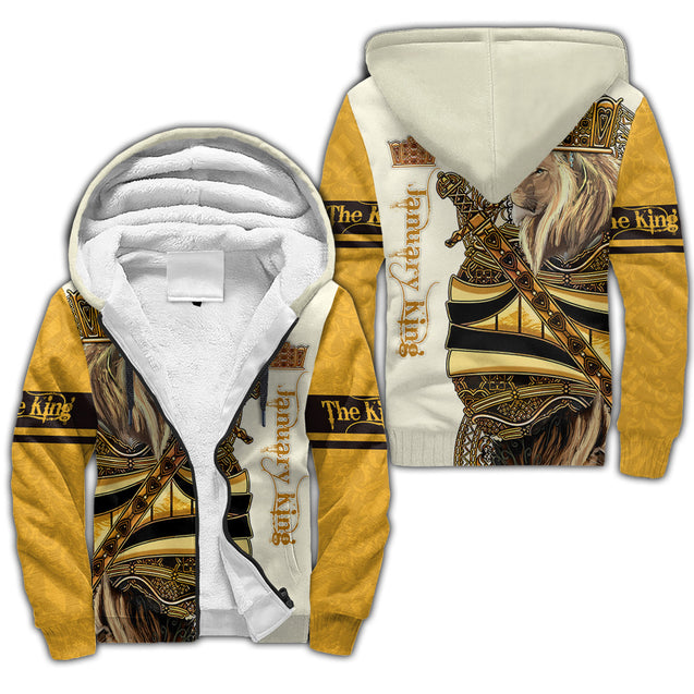 January King Lion 3D All Over Printed Unisex Shirts