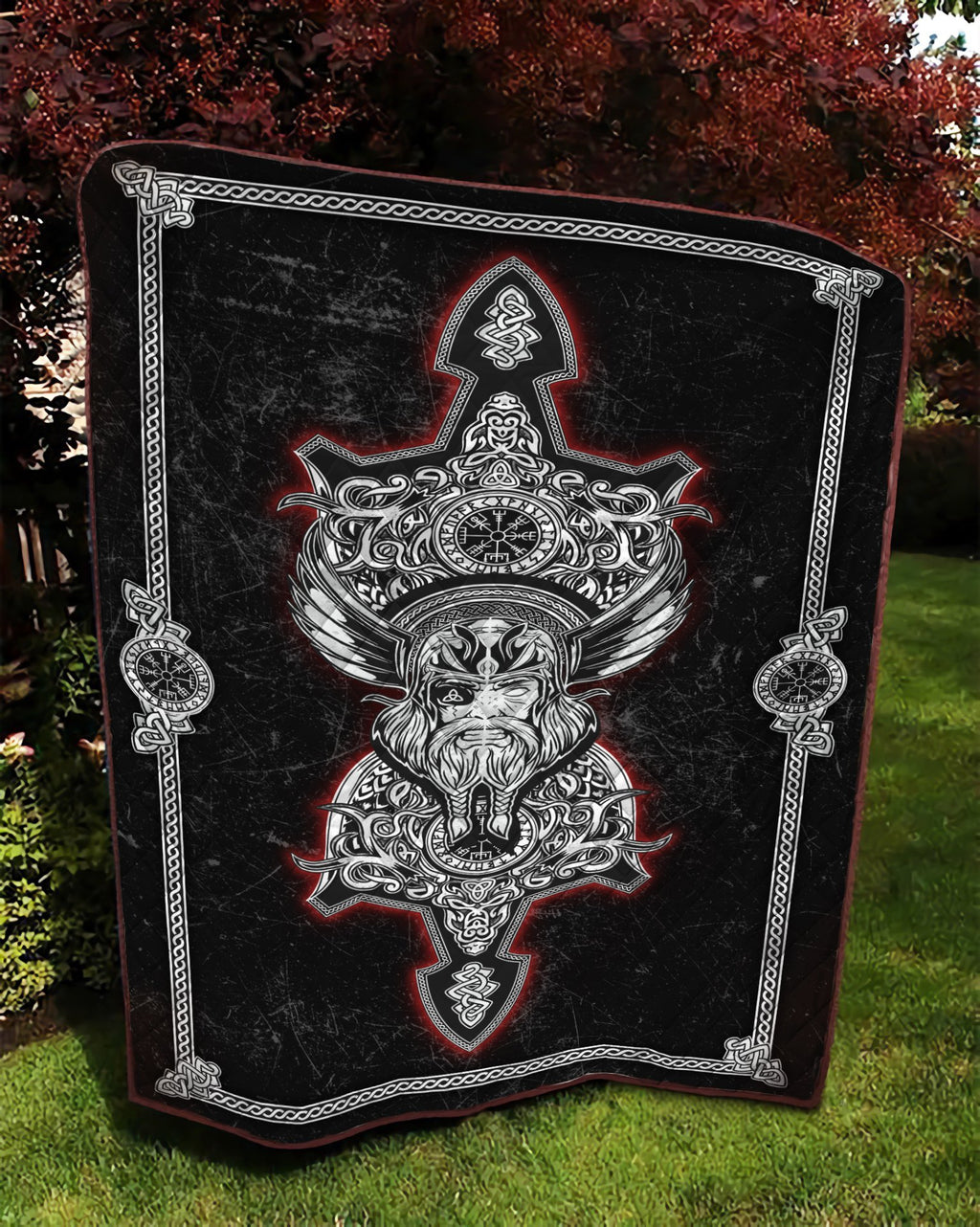 Viking 3D All Over Printed Quilt