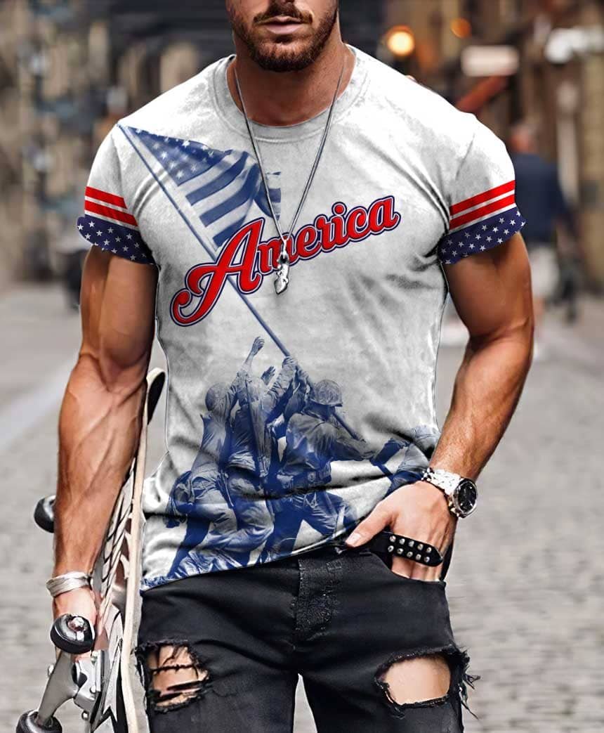 American 3D All Over Printed Unisex Shirts
