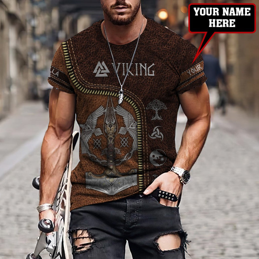 Customize Name Viking 3D All Over Printed Unisex Shirts
