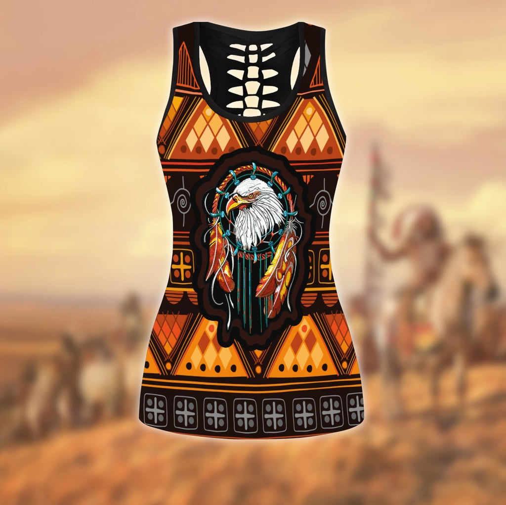Native American 3D All Over Printed Legging + Hollow Tank Combo