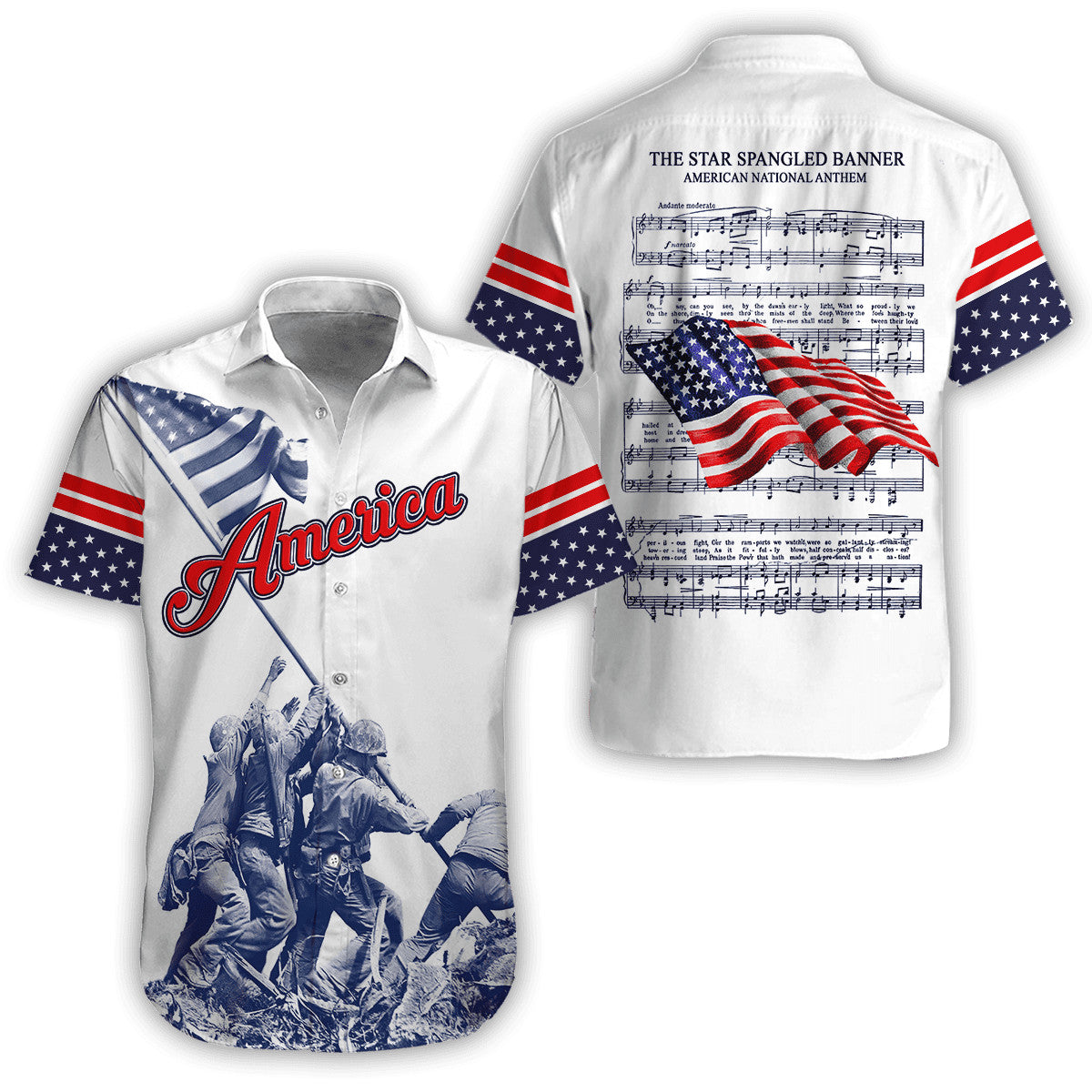 American 3D All Over Printed Unisex Shirts