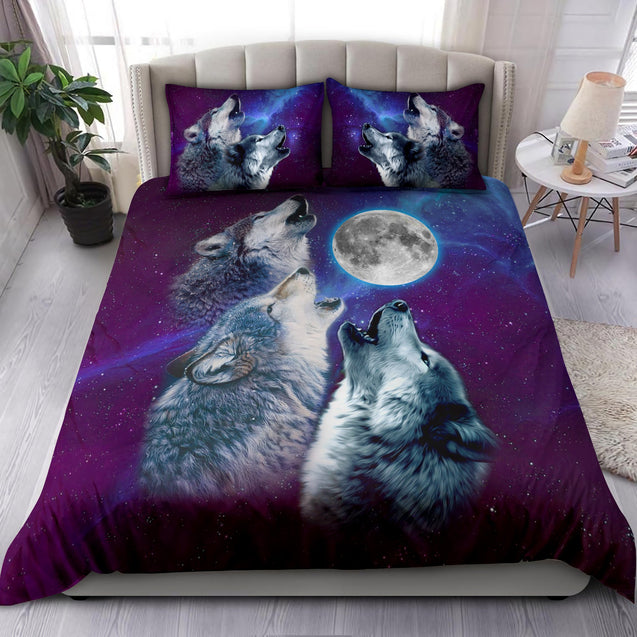 Wolf 3D All Over Printed Bedding Set