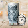 Customize Name Wolf Steel Tumbler