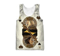 Yellow Alpha King Heart Lion  3D All Over Printed Unisex Shirts