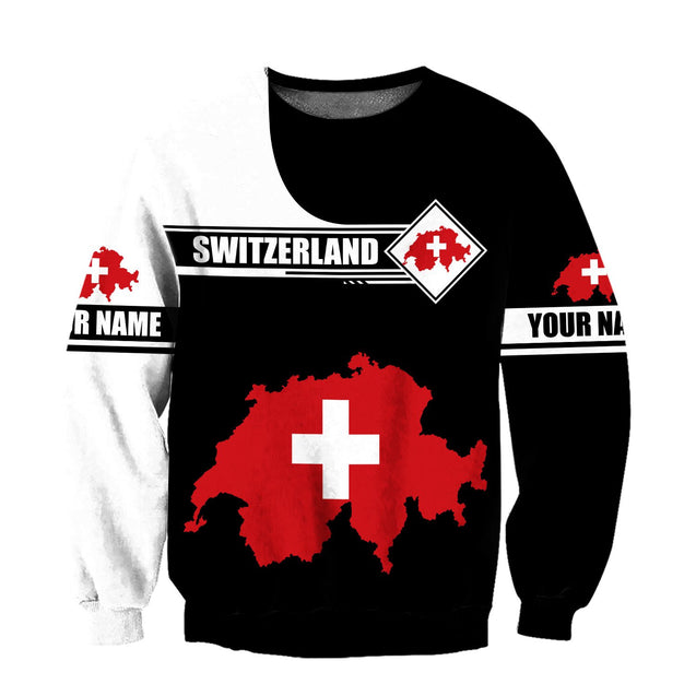 Switzerland Hoodie 3D All Over Printed Unisex Hoodie