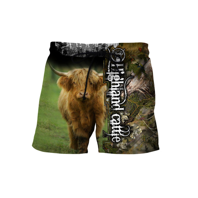 Highland Cattle 3D All Over Printed Shirts For Men And Woman