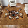 Wolf Native American 3D All Over Printed Rug