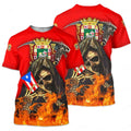 Puerto Rico Cool Skulls Shirt TQH20061807-Apparel-TQH-T-Shirts-S-Vibe Cosy™