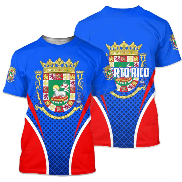 Puerto Rico Coat Of Arms Shirt TQH20061801-Apparel-TQH-T-Shirts-S-Vibe Cosy™