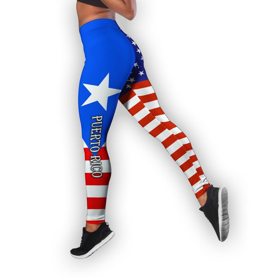 Puerto Rico And America Lover Combo Outfit TH20061701-Apparel-TQH-S-S-Vibe Cosy™