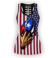 Puerto Rico And America Lover Combo Outfit TH20061701-Apparel-TQH-No Legging-S-Vibe Cosy™