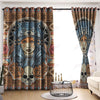 Native American Girl With Wolf Headdress Window Curtains TH20060901-Curtains-TQH-52'' x 63''-Vibe Cosy™