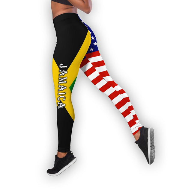 Jamaica And America Lover Combo Outfit TQH20062201-Apparel-TQH-S-No Tank-Vibe Cosy™