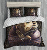 Cat King Of Egypt Bedding Set With 2 Pillows Cover TH20061101-BEDDING SETS-TQH-Twin-Vibe Cosy™