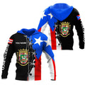 Puerto Rico Coat Of Arms Customize Name TQH20062401-Apparel-TQH-Zipped Hoodie-S-Vibe Cosy™