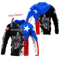 Puerto Rico Sol Taino Tribal Customize Name Shirts For Men And Women TQH20062203-Apparel-TQH-Zipped Hoodie-S-Vibe Cosy™