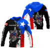 Puerto Rico Sol Taino Tribal Customize Name Shirts For Men And Women TQH20062203-Apparel-TQH-Hoodie-S-Vibe Cosy™