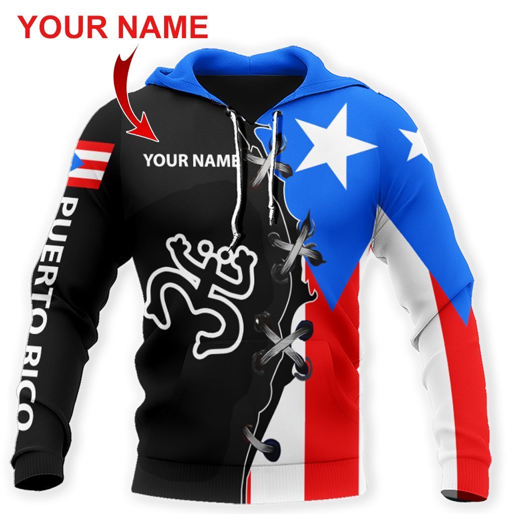 Puerto Rico Coqui Taino Customize Name TQH20062204-Apparel-TQH-Hoodie-S-Vibe Cosy™