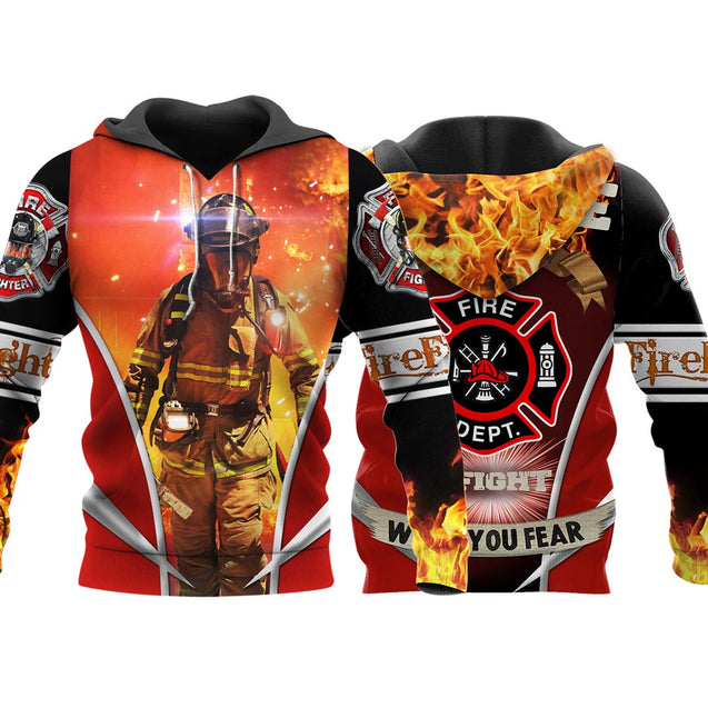 Firefighter 3D All Over Printed Shirts for Men and Women-Apparel-HP Arts-Hoodie-S-Vibe Cosy™