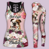 Bulldog Combo Tank top + Legging Outfit for women PL280312-Apparel-PL8386-S-S-Vibe Cosy™