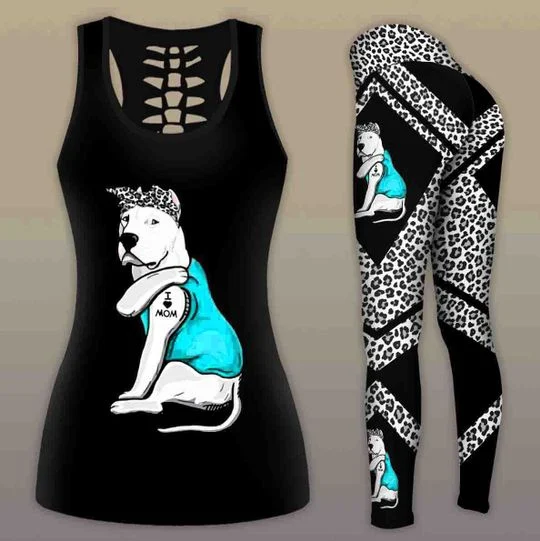 Dogo Argentino Dog COMBO TANK+LEGGING Outfit for women PL100407-Apparel-PL8386-S-S-Vibe Cosy™