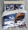 Bald Eagle In Winter Bedding Set-ML-ML-US Twin-Vibe Cosy™