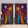 Native American Girl 3D All Over Printed Window Curtain Home Decor