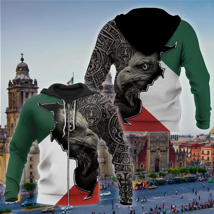 Mexico Flag All Over Print-Apparel-HP Arts-Hoodie-S-Vibe Cosy™