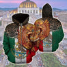 Mexico - Aztec Warrior Mexican-Apparel-HP Arts-Zipped Hoodie-S-Vibe Cosy™