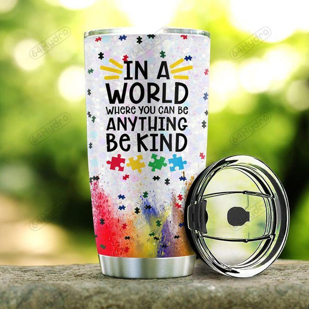 Autism Awareness Stainless Steel Tumbler Custom Name XT 06032103.CXT