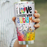 Autism Awareness Stainless Steel Tumbler Custom Name XT 06032103.CXT