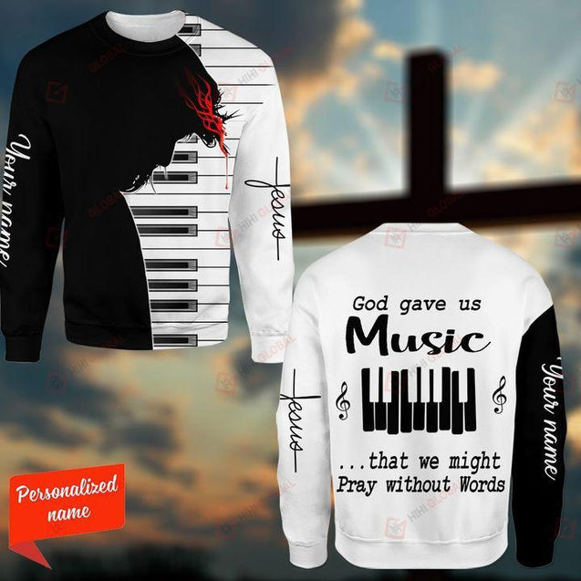 God Gave Us Music Personalized 3D All Over Printed Shirts