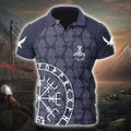 Customized Name Viking 3D All Over Printed Polo