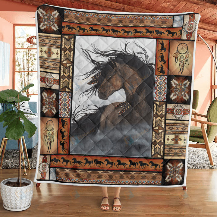 Native American 3D All Over Printed Quilt