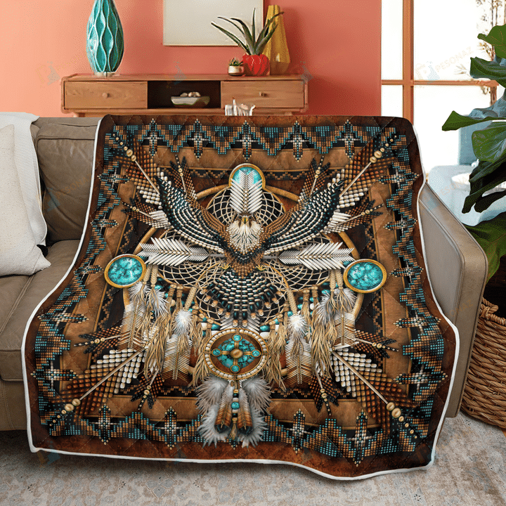 Native American 3D All Over Printed Quilt