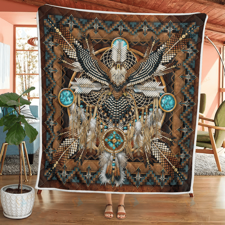 Native American 3D All Over Printed Quilt