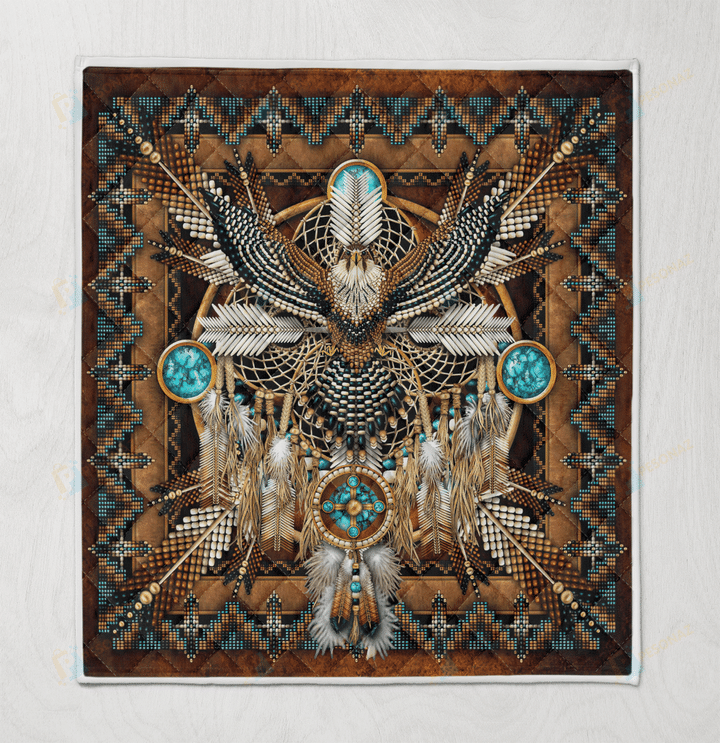 Native American 3D All Over Printed Quilt