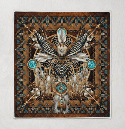 Native American 3D All Over Printed Quilt