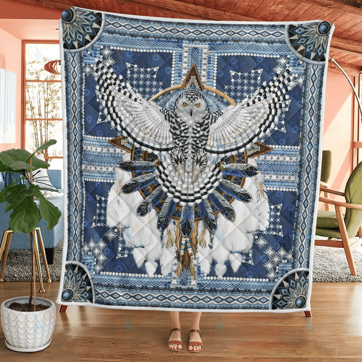 Native American 3D All Over Printed Quilt